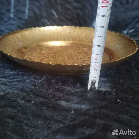 Блюдо, ваза, столовый набор. Латунь. Времен СССР