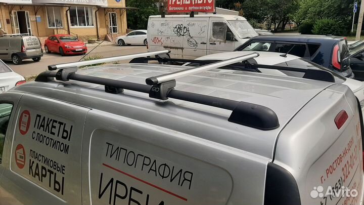 Рейлинги на крышу Лада Ларгус, черные