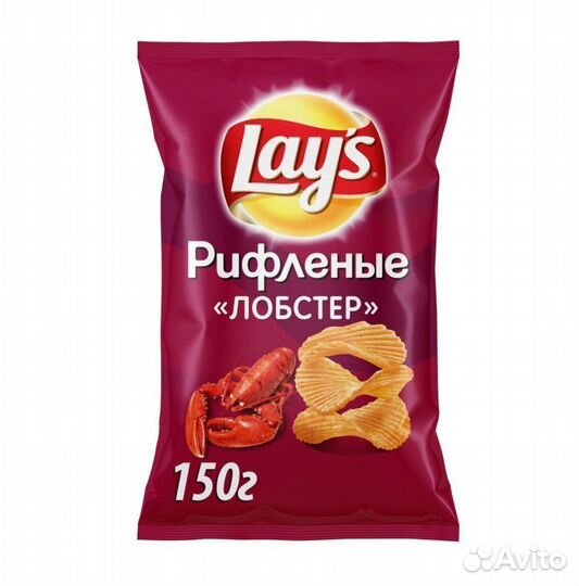 Опт - Чипсы LAY'S Рифленые Лобстер 140г