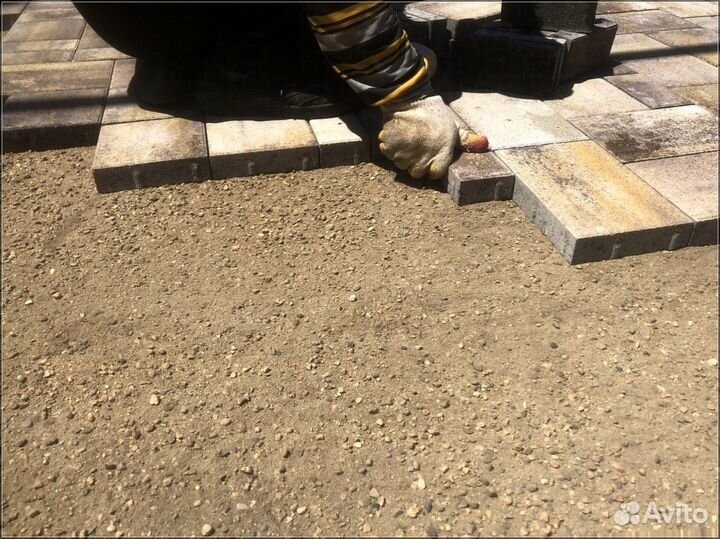 Тротуарная плитка цветная