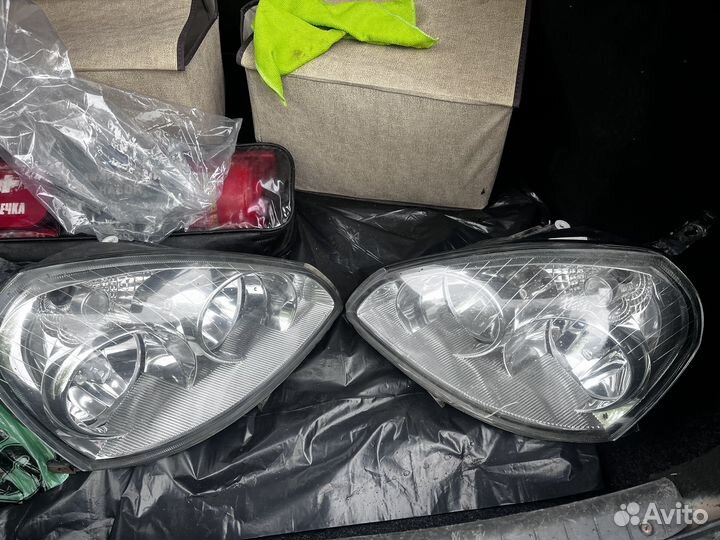 Передние фары на priora 1
