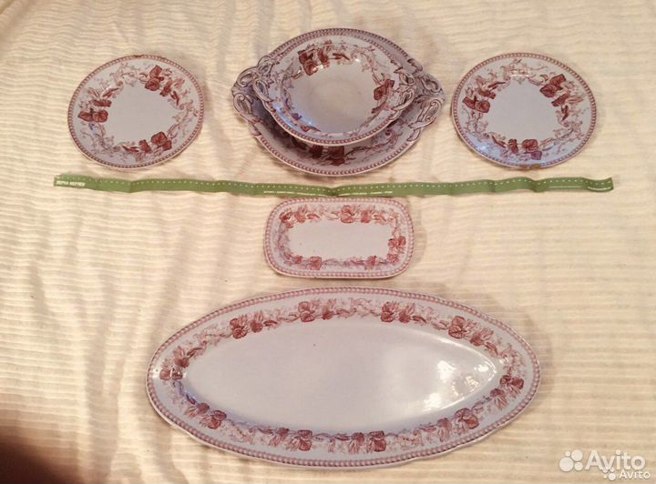 Набор посуды Браун -Уэстид,Мур 1860-х годов