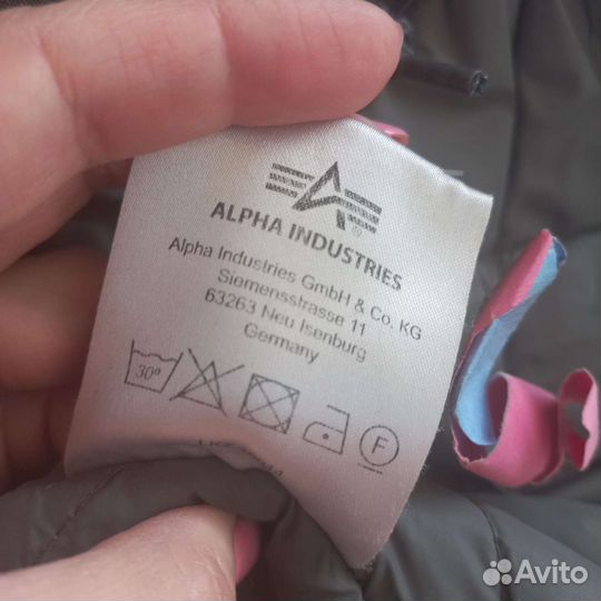 Зимняя куртка alpha industries оригинал