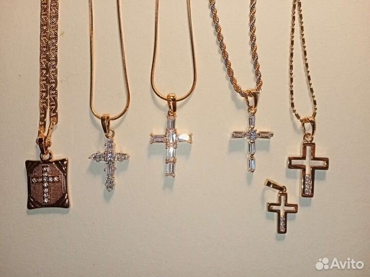 Цепочка с крестиком медспалав