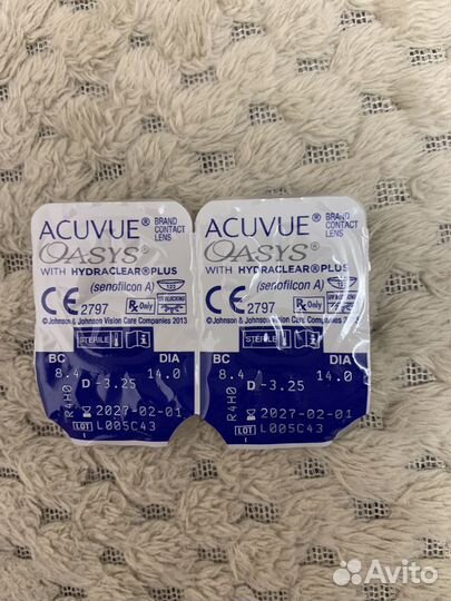 Линзы acuvue oasys