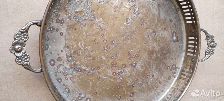 Поднос винтажный с клеймом