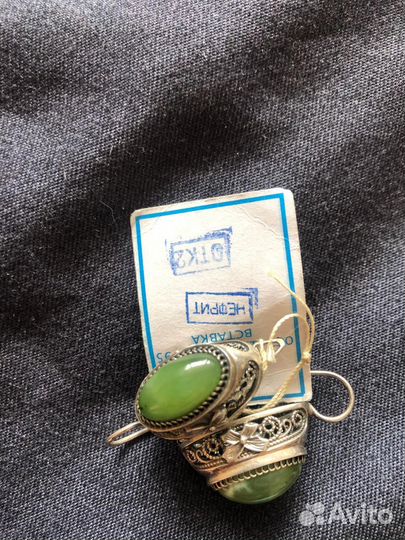 Серьги серебро