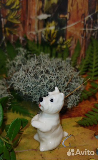 Щенки разных пород фарфоровые статуэтки