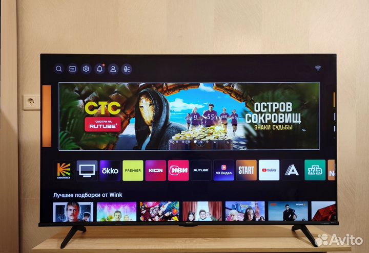 Большой 4K Hisense 140см SMART Wi-Fi голос 2023