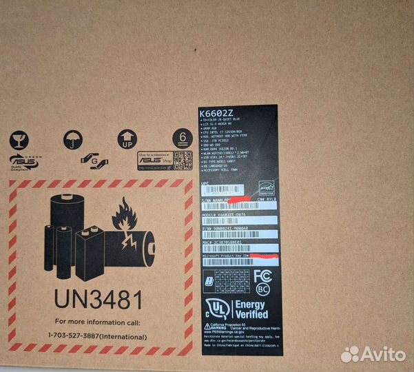 Новый asus VivoBook Pro 16” i7-12650H RTX 3050 Ti