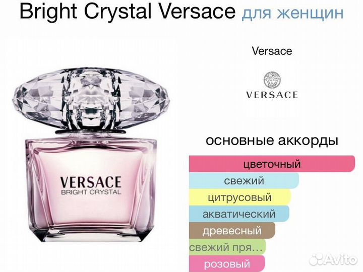 Духи Versace Bright Crystal распив на маслах