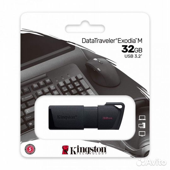 USB 3.2 Gen. 1 накопитель Kingston 32GB DataTraveler Exodia M, dtxm/32GB