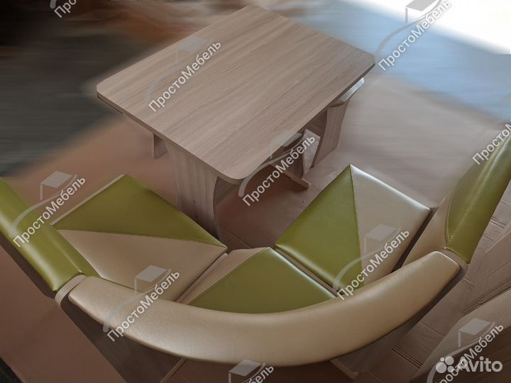 Кухонный уголок Ника 3 мини с ящиками