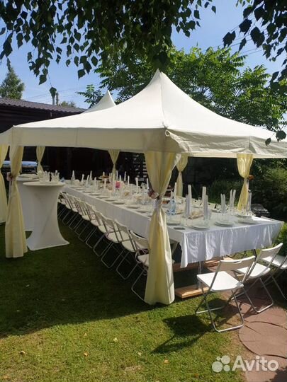 Аренда красивых шатров и банкетного оборудования