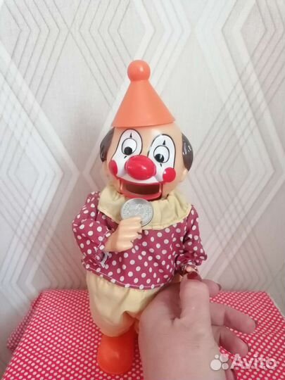 Клоун, игрушка-копилка. Винтаж