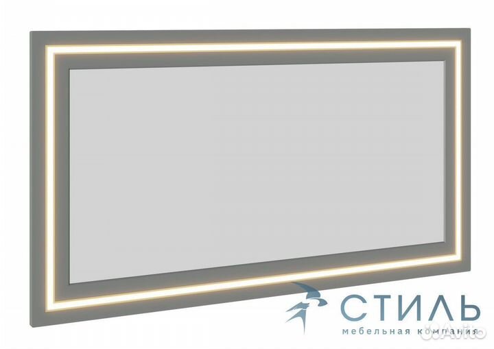 Омри Зеркало матовая Лайт Грей Софт