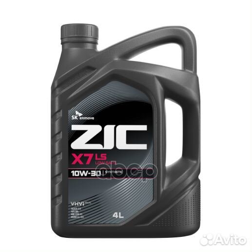 Масло моторное ZIC X7 LS 10W-30 синтетическое 4 л