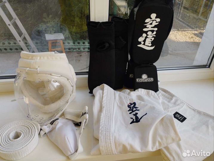 Кимоно для кудо белое 2 шт.Защита