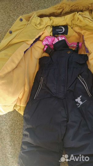 Куртка и штаны зимние для девочки 80 и 98