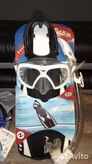 Aqua Lung, маска, трубка,ласты. Италия