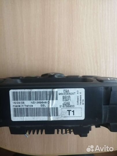 Блок управления климатом пежо 206 sedan