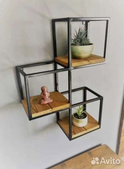 Полка настенная в стиле лофт