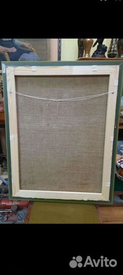 Картина. Юная художница. Холст. Масло