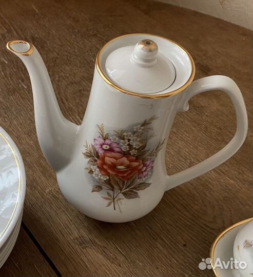 Кофейно-чайный сервиз СССР фарфор