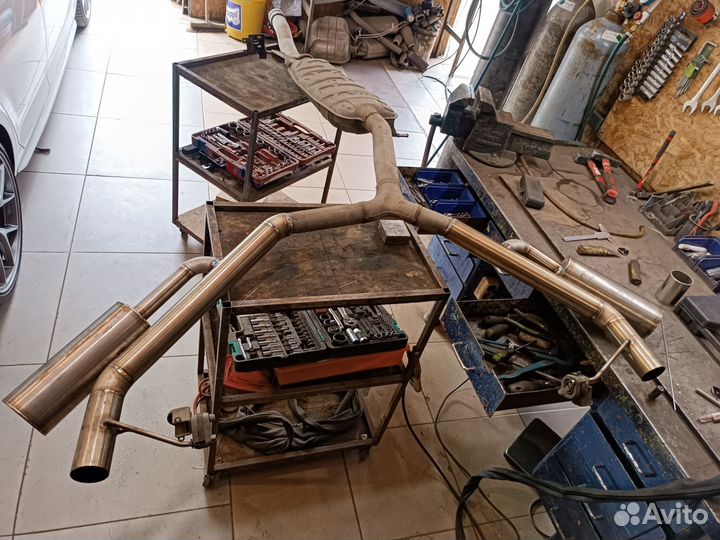 Выхлоп audi a4 b9 a5 b9 задняя часть