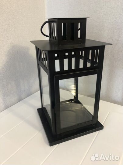 Фонарь икеа borrby для свечи