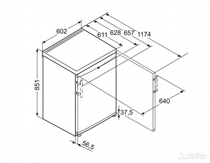 Описание Морозильник Liebherr GN 1066, белый