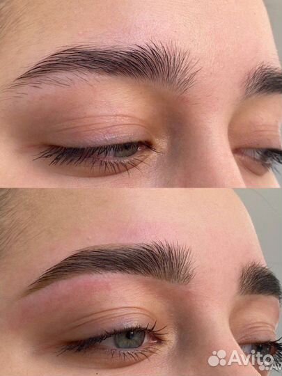 Окрашивание и ламинирование бровей