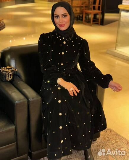 Роскошное бархатное длинное платье