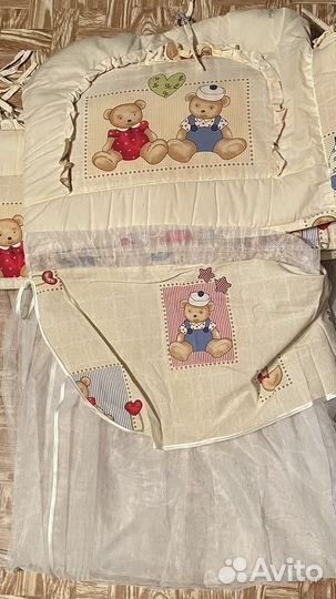 Бортики и балдахин в кроватку