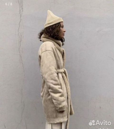 Ushatava Шуба/дубленка двухсторонняя бежевая M