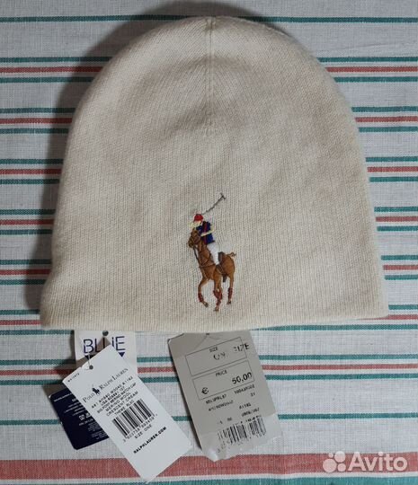 Шапка Polo Ralph Lauren merino wool NEW o/s