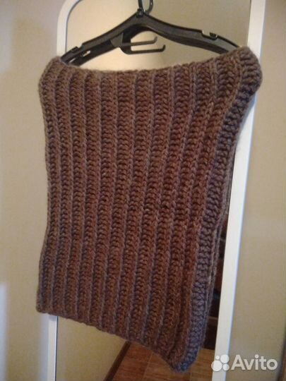 Снуд, шарф и берет из чистой шерсти