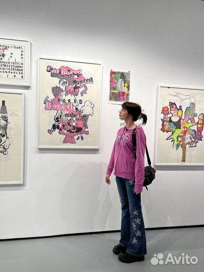 Джинсы клеш винтаж y2k