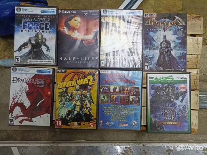 CD и DVD диски с играми