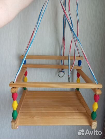 Качели деревянные новые