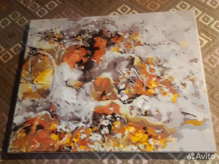 Картины по номерам раскрашенная