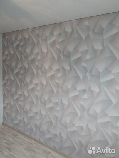 Поклейка обоев, Потолочные плинтуса, штукатурка шп