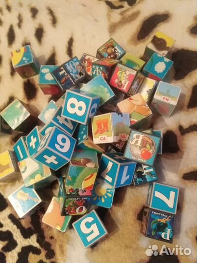 Кубики деревянные