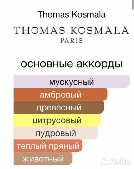 Парфюм Thomas kosmala 4 apres l amour