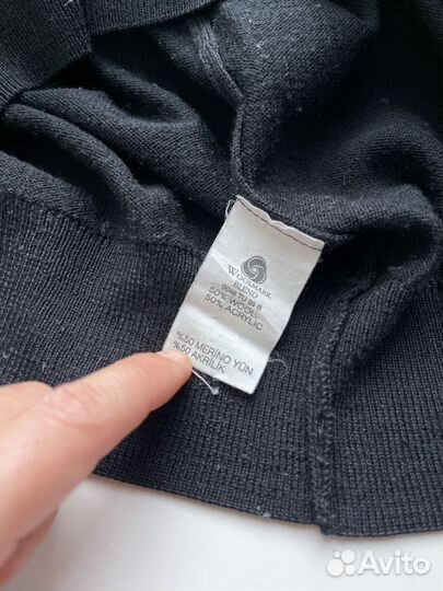 Свитер черный. черная водолазка. Полушерсть