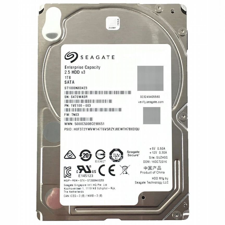 [ST1000NX0423] Жесткий Диск Seagate 1tb Sata3 2,5 St1000nx0423