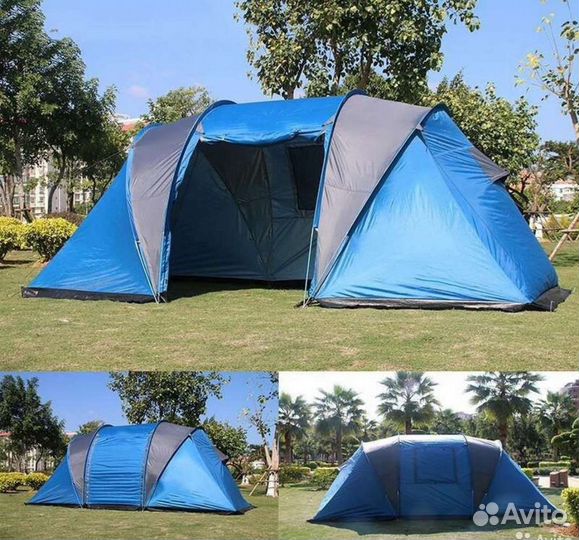 Палатка туристическая 4 местная на две комнаты