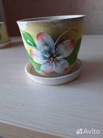 Горшочки цветочные керамика
