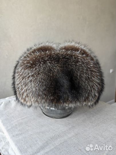 Мужская шапка из чернобурки