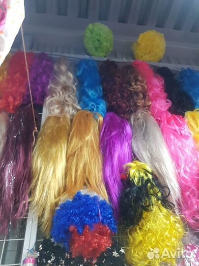 Парики цветные